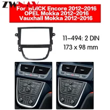 Автомобильный dvd-плеер рамка для 2012- OPEL MOKKA 2DIN Авто AC черный LHD RHD Авто радио мультимедиа NAVI fascia