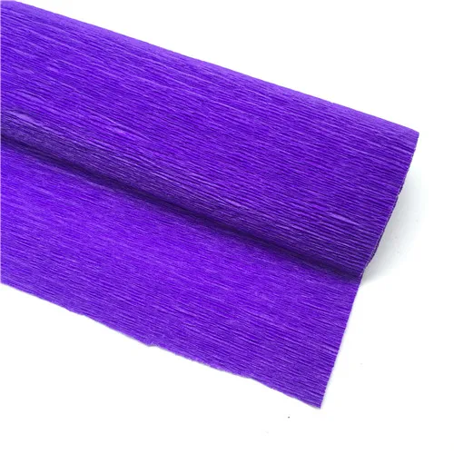 5 рулонов/Лот, 250*50 см, цветная крепированная бумага, сделай сам, цветочное украшение, упаковка для упаковки, крепированная бумага ручной работы, рифленая бумага - Цвет: Dk purple