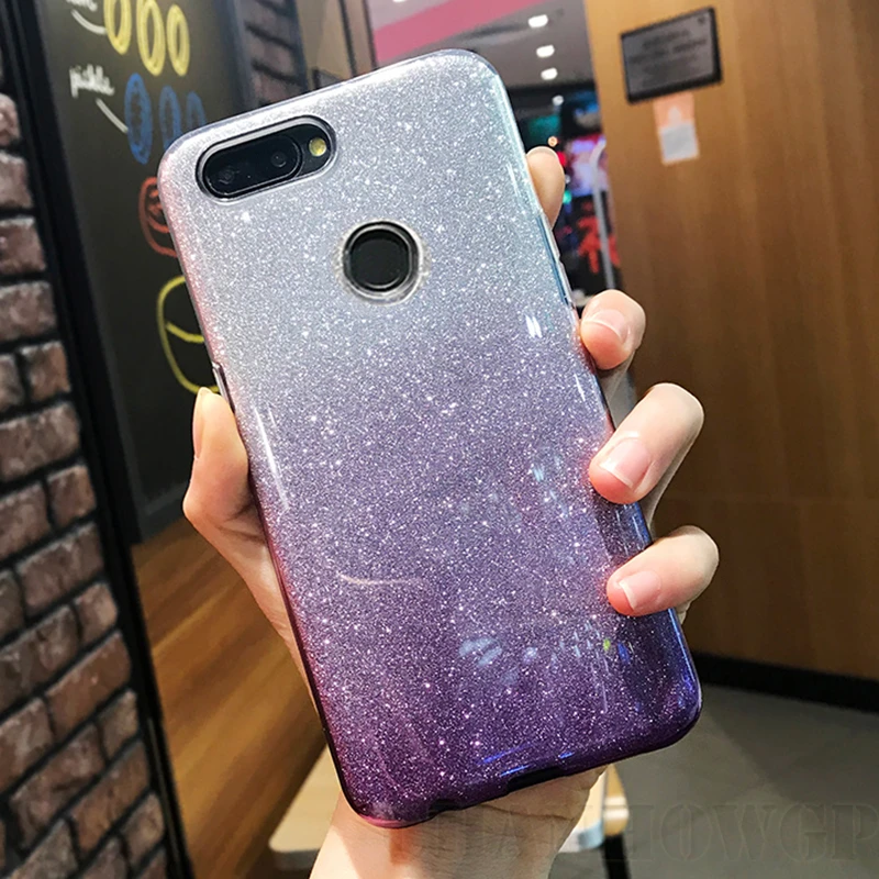 Новый блестящий чехол с градиентом для Huawei Y5 Y6 Prime Y7 Pro Y9 2018 2019 мягкий силиконовый P