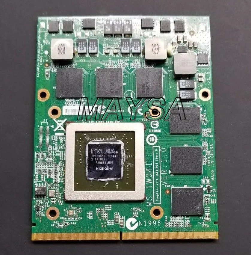MS-1W041 N12E-GS-A1 GTX 560M DDR5 видео VGA карты для MSI GT70 GT60 GX660R GT660 MS-16F4 MS-1763 TESED OK