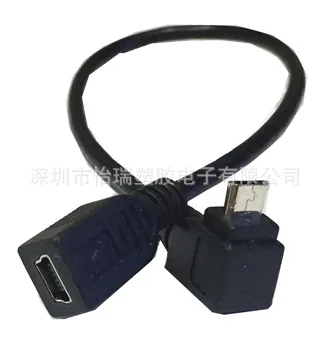 USB кабель micro мужчина 90 градусов deg верхней локоть мин мать V3 к V8 Android интерфейс для