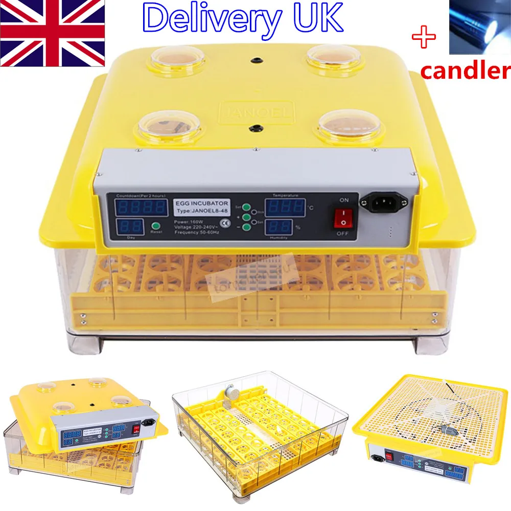 Hatching Chicken Duck Egg Incubator 48 eggs New Incubator Automatic Incubator Poultry and poultry incubation machine cheap price