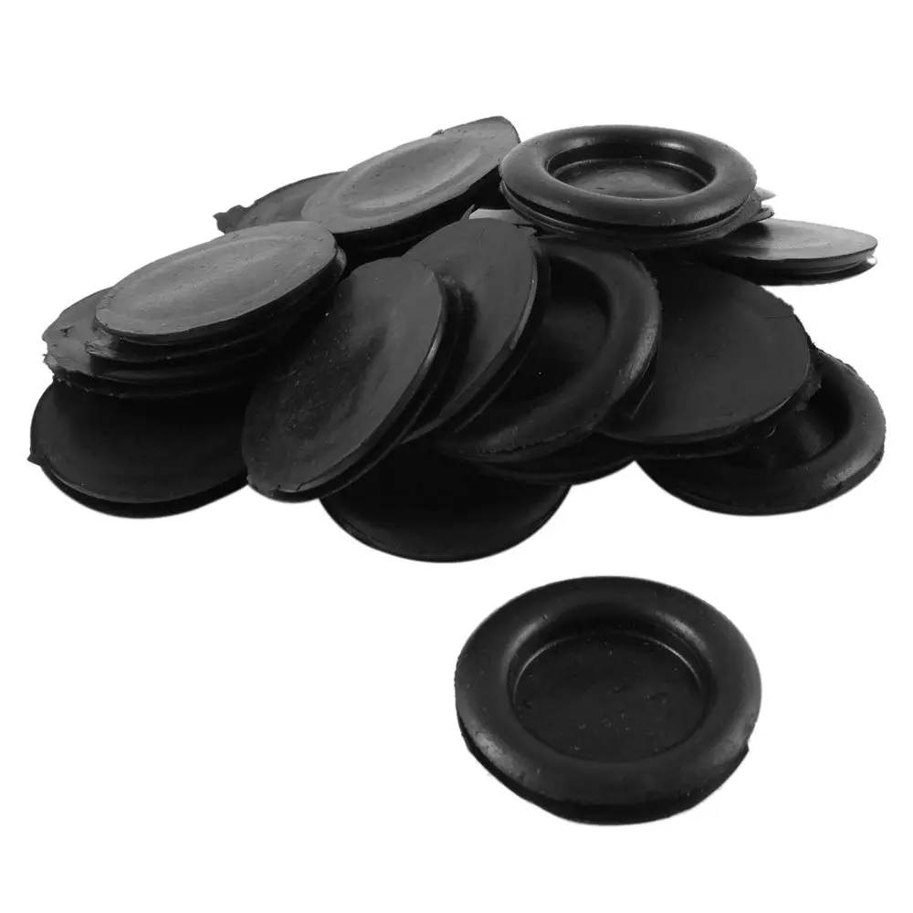 

20PCS 40mm Dia plastic Wire Cable Protective Armature Rubber Grommets Black