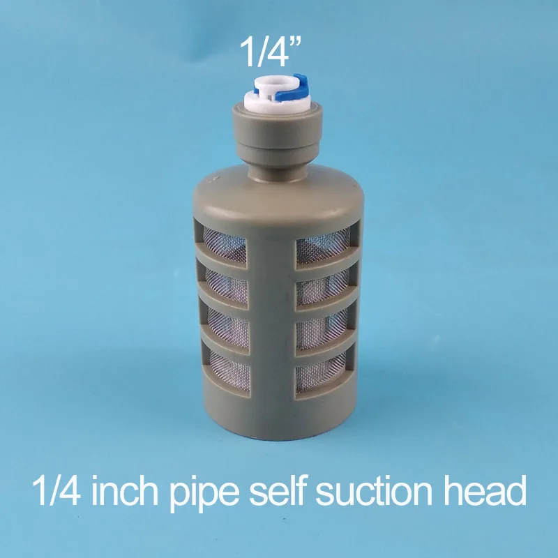 1/" фильтр-захватчик с быстрым соединением очиститель воды всасывающий фильтр всасывающая головка самовсасывающего насоса фильтрующая головка до 1/4" трубы