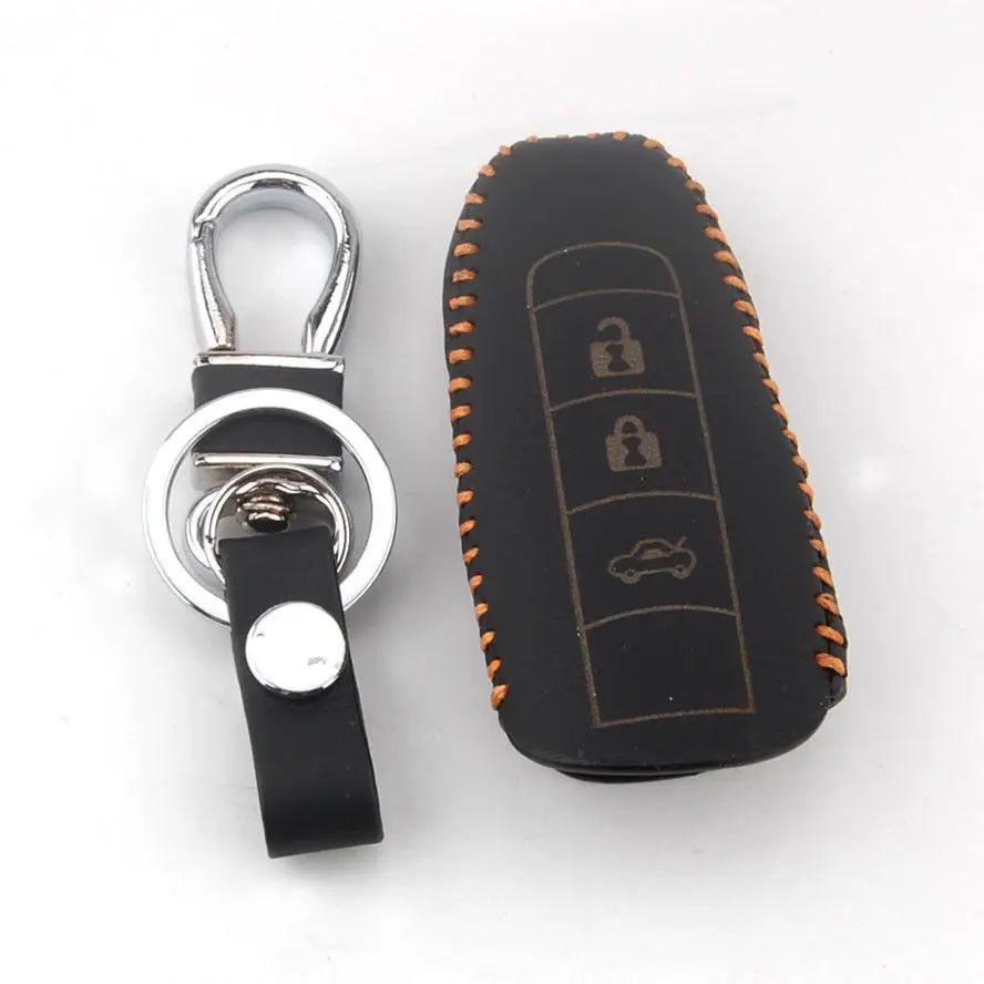 Fit For Porsche 911 boxster macan cayenne 3Buttons Leather Smart Remote