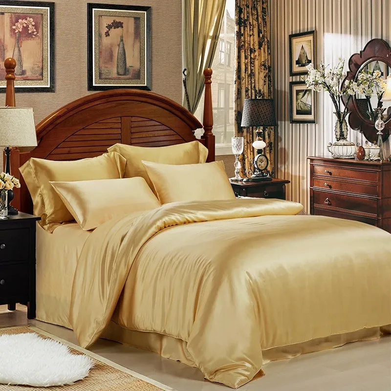 100 Mulberry Silk 25mm Seamless King Size Champagne Beige White