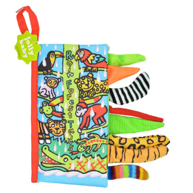 Early Education Modern Soft Quiet Book for Baby Children Toddler Toy Cloth Animal Jungle Tail Learning Education Early Education Modern Soft Quiet Book for Baby Children Toddler Toy Cloth Animal Jungle Tail Learning Education