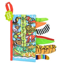 Early Education Modern Soft Quiet Book for Baby Children Toddler Toy Cloth Animal Jungle Tail Learning Education