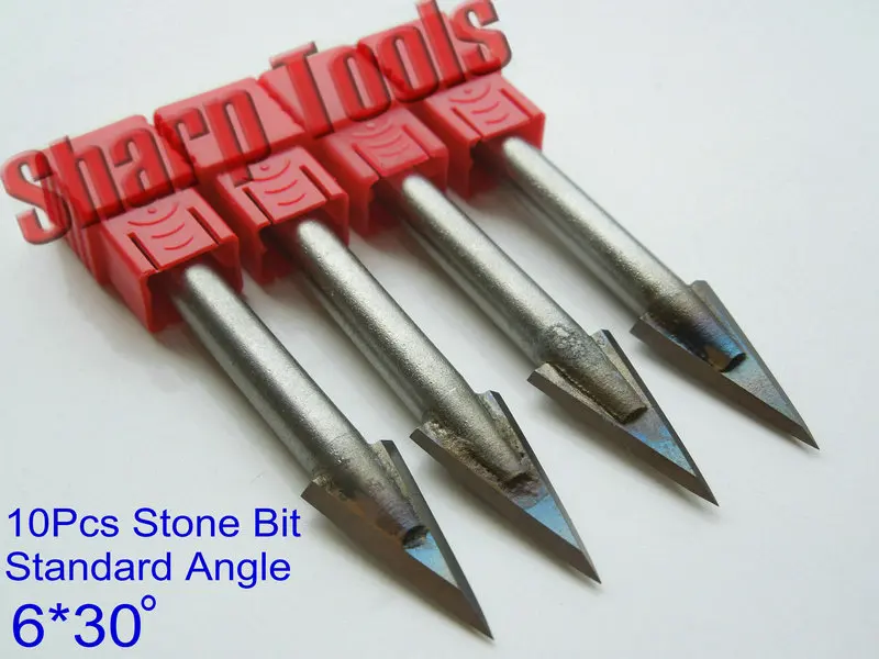 

Standard 30 Degree 6mm V Bit Solid Carbide CNC Milling Cutter 3D Engraving CNC Tools Bit for Tile,Marble,Stone Engraving Milling