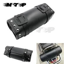 Black font b Motorcycle b font PU Leather font b Tool b font Side Saddle font