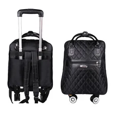 Женская дорожная сумка, сумка на колесиках/Чехол, рюкзак для путешествий с колесиком, сумка на колесиках, переносной чехол для костюма, водонепроницаемая сумка Оксфорд