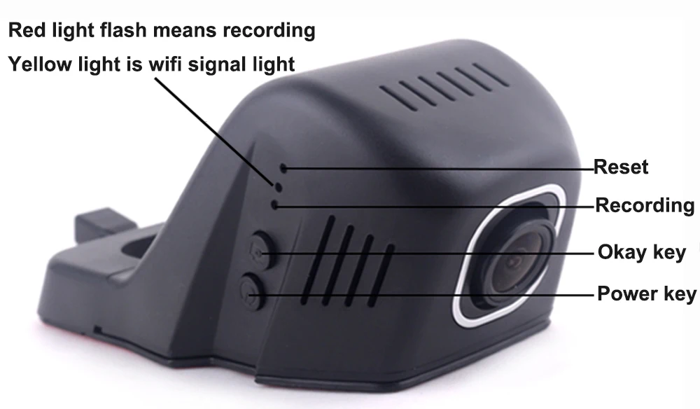 Jabriel скрытая Wi-Fi мини-автомобильная Камара 17" широкоугольный Wifi видео рекордер мини-камера Авто двойной видеорегистратор 2 видеорегистратора HD 1080P Автомобильный видеорегистратор