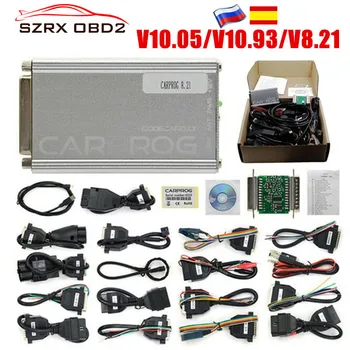 

High Quality CARPROG V10.0.5 V8.21 V10.93 Car Prog ECU Chip Tunning Car Repair Tool Carprog 10.05 With All 21 Items Adapters