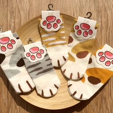 Спортивные носки беговые Стиль Полосатый Dot мультфильм кошка коготь носки-лодочки Хлопок Фитнес Йога носки короткие трубки пара велосипедные носки