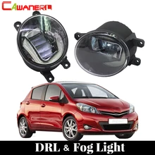 Cawanerl Accessori Auto HA CONDOTTO LA Lampada Della Luce di Nebbia DRL Daytime Corsa e Jogging Luce Bianca 12 v Per Lo Styling 2 pezzi Per Toyota Yaris 2006-2013