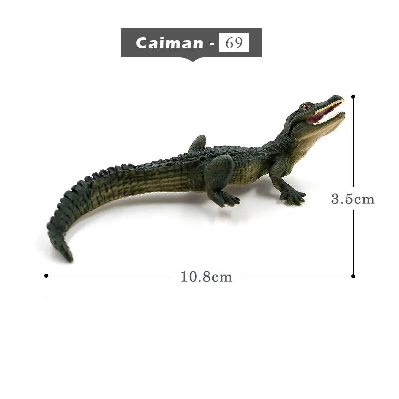 Oapi овечий олень крокодил Рысь собака, коала Верблюд Модель Животного Фигурка домашний декор миниатюрное украшение для сада в виде Феи аксессуары - Цвет: Caiman