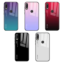 Funda de teléfono de cristal templado degradado para Huawei P30 P20 P10 Mate 20 Pro Lite, Carcasa protectora para mate 20x