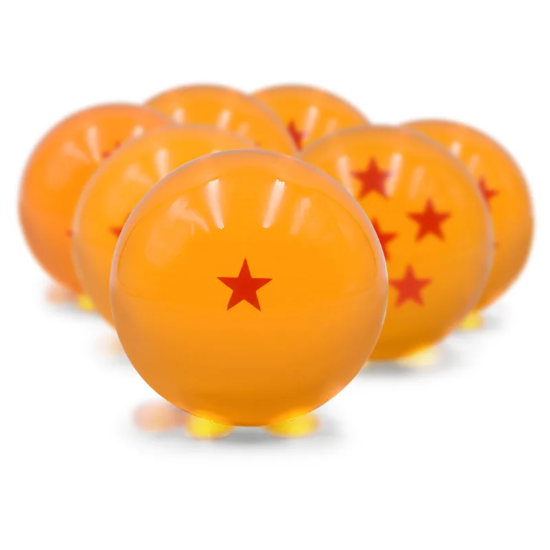 

7 pcs/set Anime Dragon Ball Z 3.5 /4.5/5.7 cm Dragonball PVC Figures 7 Stars Crystal Ball PVC Goku Doll Model Toy in box Gift