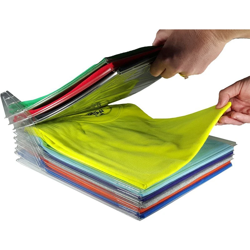 

5pcs/lot Tshirt clothe organizer Closet System Closet Folding Board Organizer Organization Office Desk File Cabinet Organizer