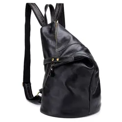 Мужской рюкзак из натуральной кожи винтажный деловой рюкзак большие школьные сумки Multi-function Travel рюкзак, сумка через плечо mochila