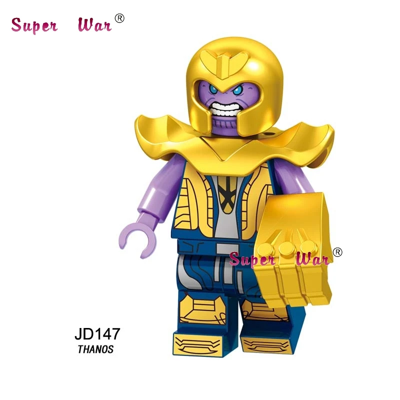 50pcs Thanos Captain America Marvel Avengers Infinity War Avengers Endgame Hawkeye Rocket Figure building block for children toy