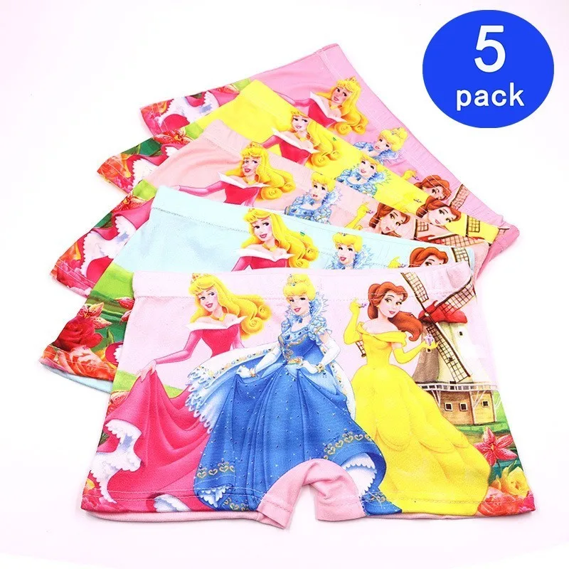 

5pcs/Lot Cute Children Kids Girls Underwear Fashion Boxer Brief Infant Baby Girl Panties fashion children underpants for 2-7Y