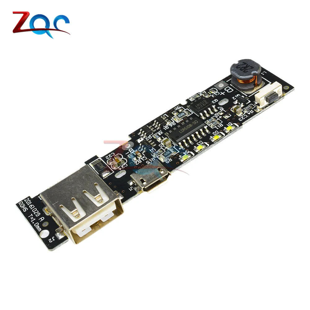

5V 2.1A Power Bank Charger Module Power Bank Circuit Board PCB Step Up Boost Power Bank Module DIY 18650 Battery For Xiaomi
