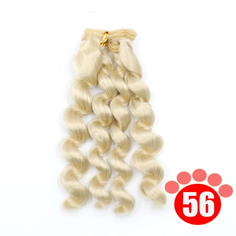 Msiredoll  bjd wig Accessories 1piece 15*100CM doll hair for 1/3 1/4 1/6 1/12  Curly doll hair bjd wig diy  Free shipping 19