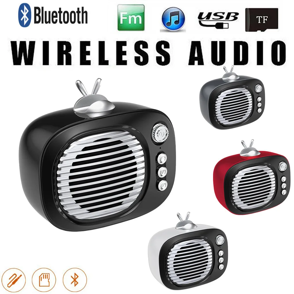 HIPERDEL Мини Bluetooth динамик беспроводной портативный Ретро акустический стальной