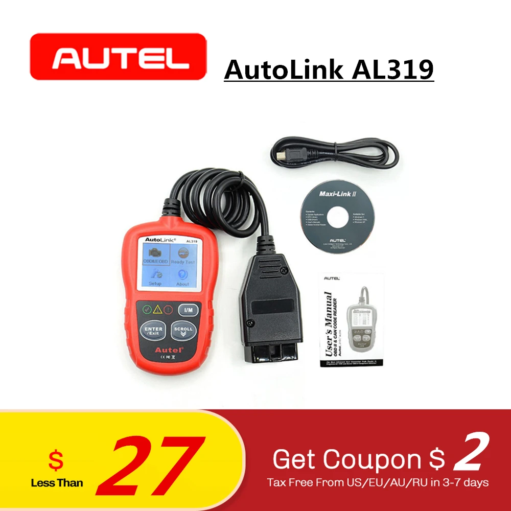Autel AutoLink AL319 Car Diagnostic Tool DIY Code Reader View Freeze