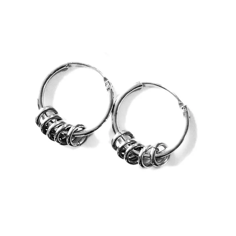 Модные дизайнерские крутые мужские серьги-кольца в стиле панк для женщин, круглые серьги для пирсинга с петлями, вечерние ювелирные изделия для мужчин