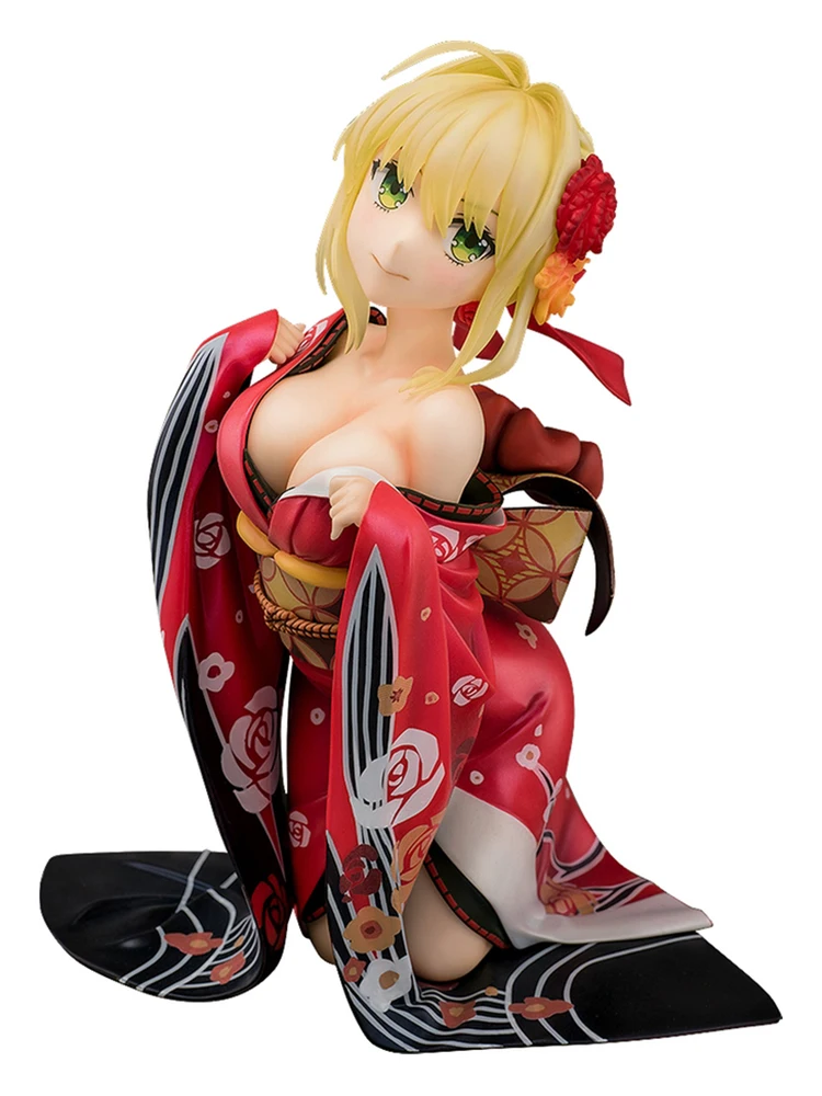 Аниме Fate EXTELLA сексуальная девушка Нерон Клавдий красный саблевидный кимоно