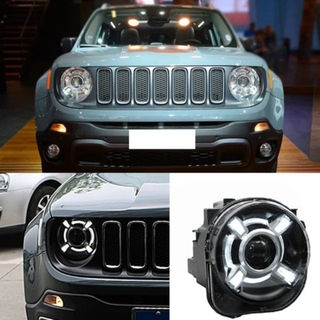 1 Pair For 2017 Jeep Renegade Hid Headlights With Drl And Bi 1 Pair For 2017 Jeep Renegade Hid Headlights With Drl And Bi Xenon