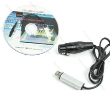 Ootdty USB для DMX Интерфейс адаптер DMX512 компьютер PC Satge Освещение контроллер Диммер