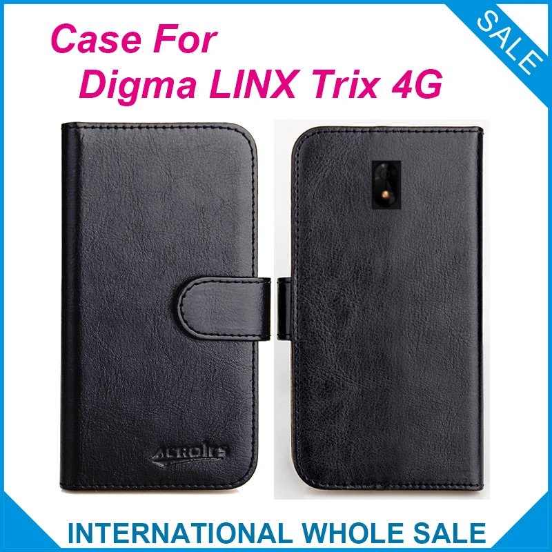 

Original! Digma LINX Trix 4G Case ,6 Colors High Quality Leather Exclusive Case For Digma LINX Trix 4G Cover Phone Bag Tracking