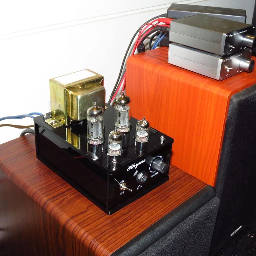 States United audio Feedypost with tube for JP61 6J1 headphones Professional amplifier USD preamplifier Vacuum 32-600Ohm discount Dollar Last Suitable 6P1 headphone TIANCOOLKEI 6 States United audio 6