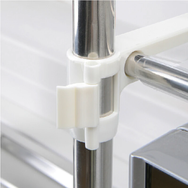  Adjustable Multi-functional Microwave Oven Shelf Rack Standing Type Double Kitchen Storage Holders 