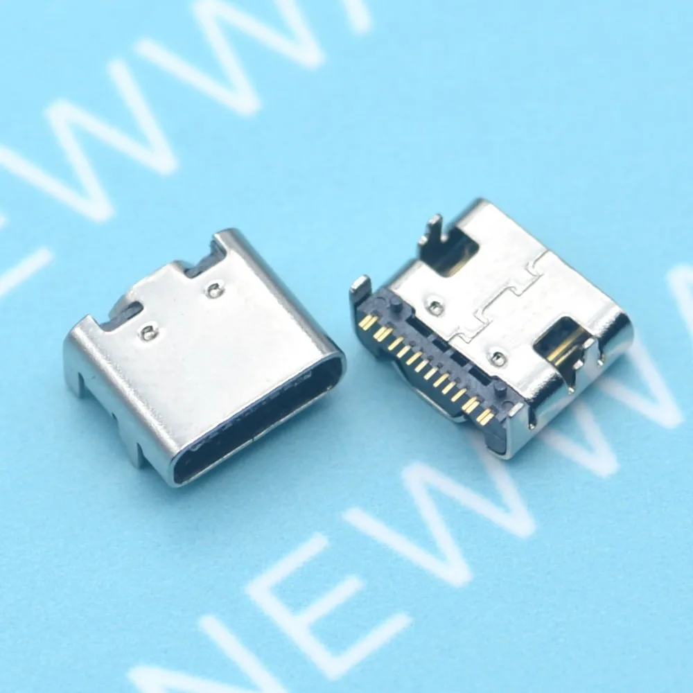 

50PCS/LOT Micro USB JACK 3.1 Type-C 16pin DIP female connector For Mobile Phone Charging port Charging Socket Good Quality