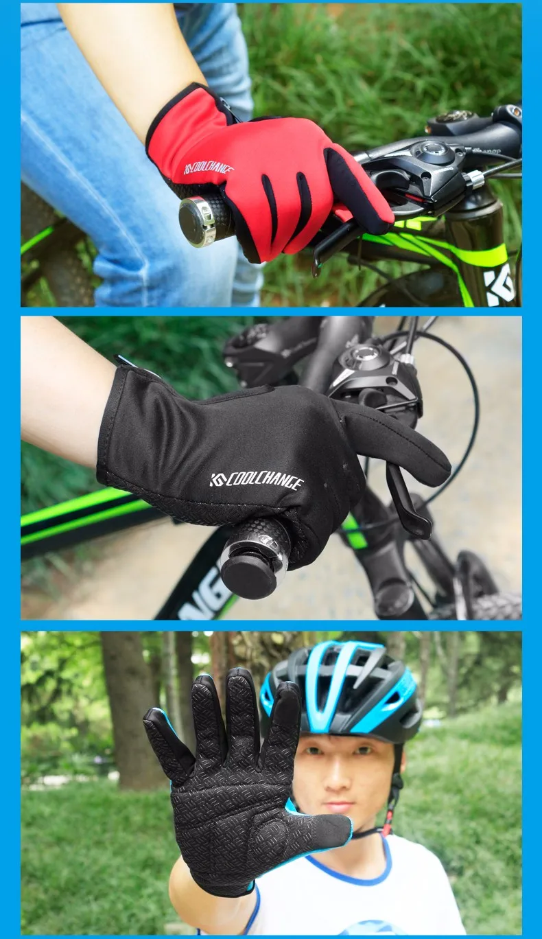 Мужские и женские зимние ветрозащитные теплые перчатки для велоспорта, перчатки для занятий спортом на открытом воздухе, перчатки для горного велосипеда, лыжного спорта, перчатки для сенсорного экрана