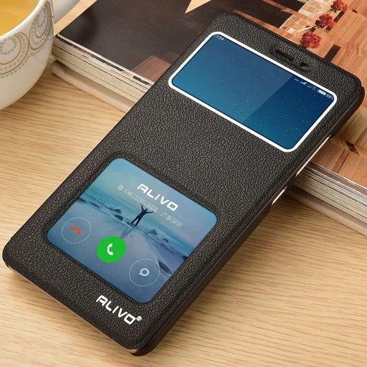

ALIVO For Xiaomi Redmi Note 3 Pro Case With Window View High Quality Protector Flip Cover Case For Xiaomi Redmi Note 3 Phone