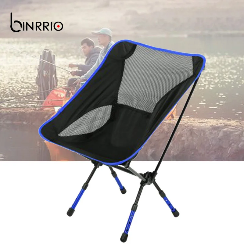 

Binrrio Fishing Beach Camping Chair Ultralight Portable Telescopic Folding Camping Seat Chairs with Carry Bag