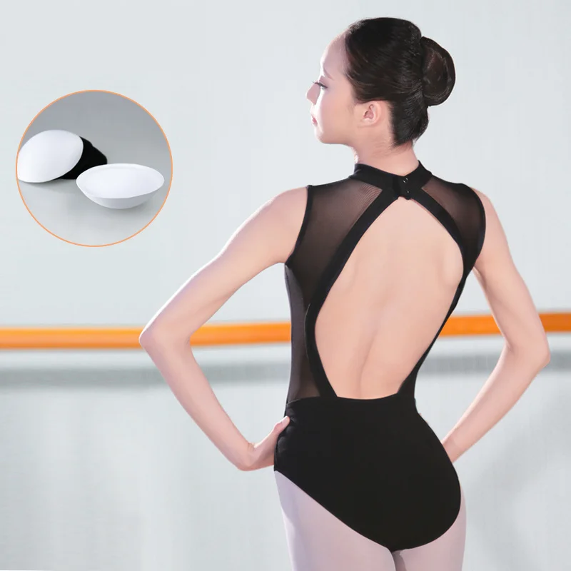 

2017 new Girls Adult Ballet Leotards Sexy Backless Women Ballet Bodysuit Leotards Cotton Spandex Black Swan Ballet Costumes