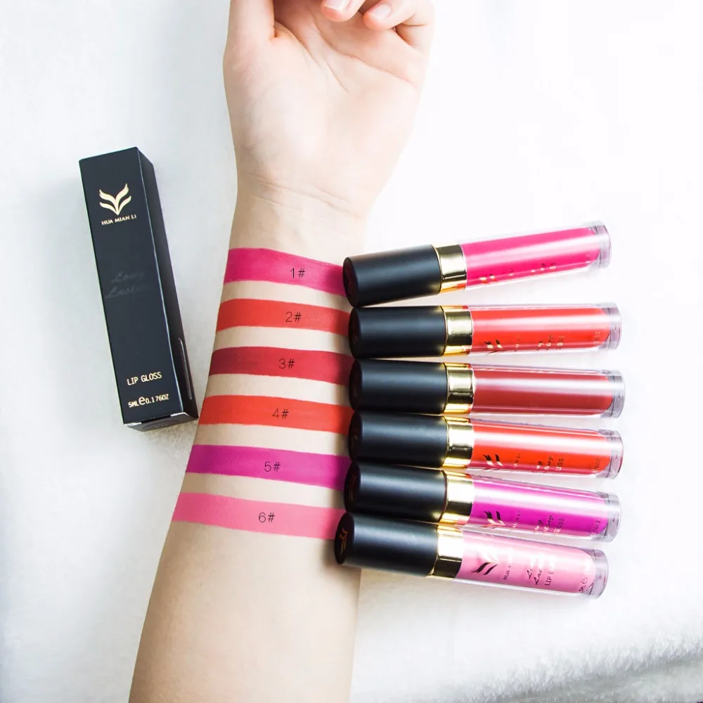 HUAMIANLI-matte-Liquid-Lipstick-Rouge-lipgloss-Vampired-Lipstick-kilie-lip-brown-Moisturizer-Matte-lip-gloss-batom