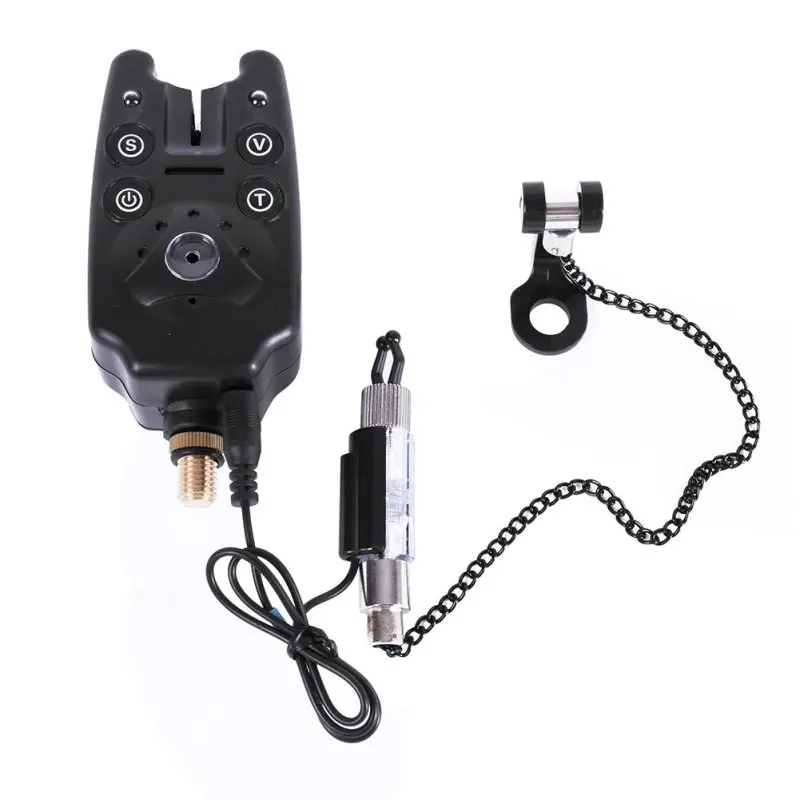 

Hot Sale LED Illuminated Indicator Fishing Bite Alarm Chain Hanger Swinger Fishing Equipment Accessory