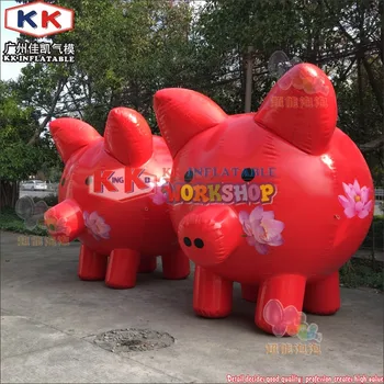 

Cute giant red inflatable pig for decoration,Inflatable Pig Model for Advertising Decoration