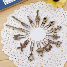 4 шт/партия старинные ретро элементы металлические закладки для книги креативный пункт дети подарок корейские Канцтовары, случайный цвет