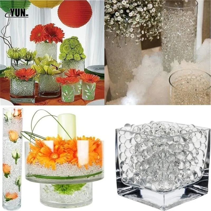 1000pcs Large Hydrogel Pearl Shaped Crystal Soil Water Beads Mud Grow Ball Wedding Kids Toy YQ001 Growing Water Balls 8D (9)
