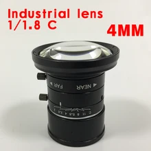 Высокое разрешение FA 4 мм 1/1. " линзы машинного зрения без искажений Профессиональный c-рот промышленный микроскоп камера