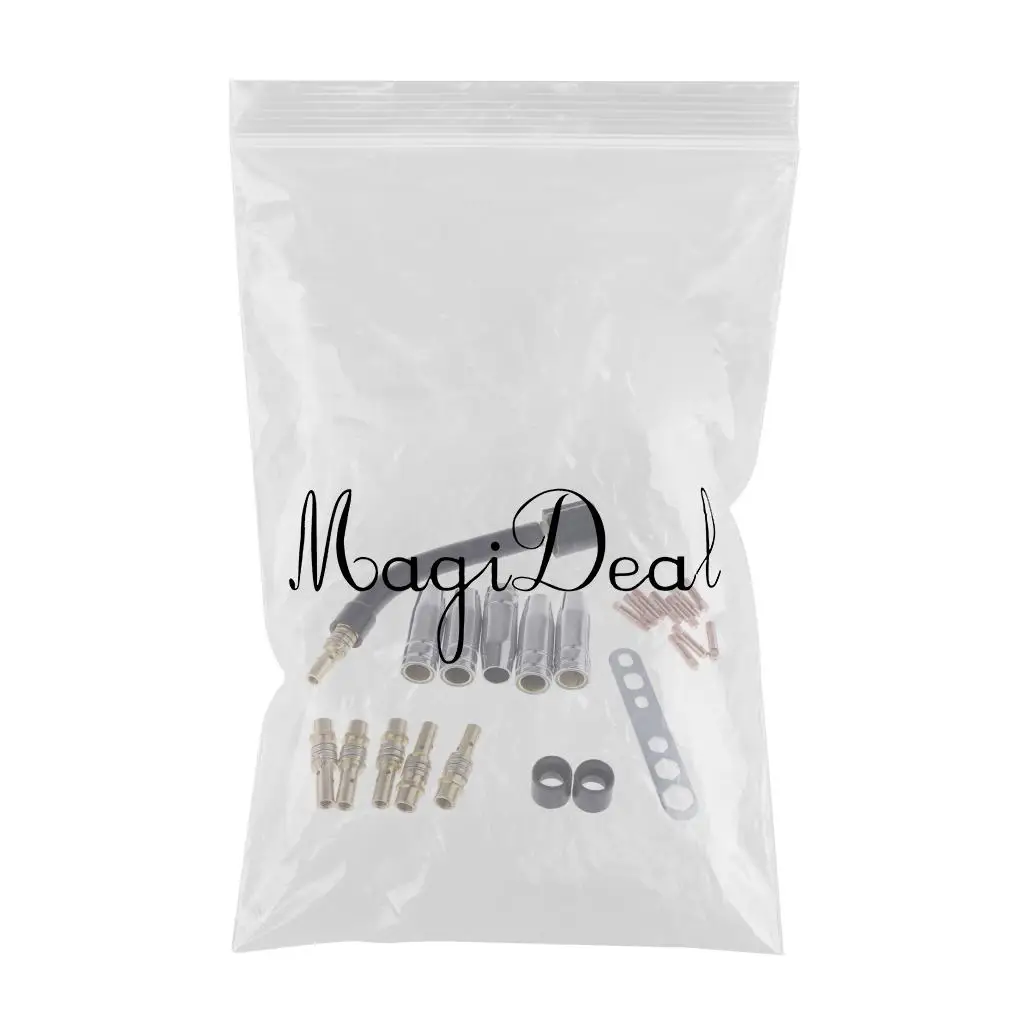 24pcs bMIG Welding Torch Part Kits Welding Contact Tip Kit 140.0442 0.047in For Binzel 36KD MIG Consumables Welding Parts Tools