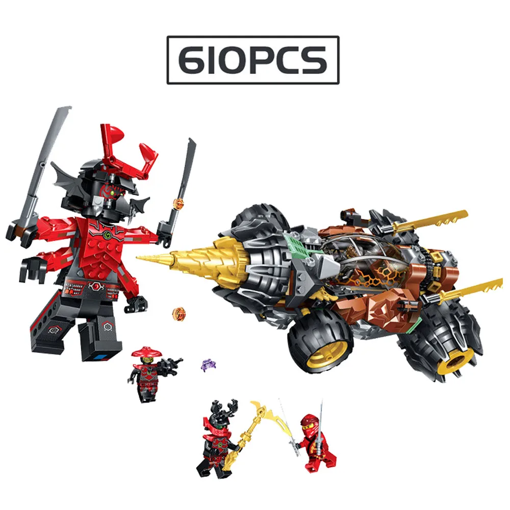 

2019 New DIY Ninjago Cole's Earth Driller Ninja Compatible LegoING Ninjago Building Blocks 70669 Toys for Children Kids Gift